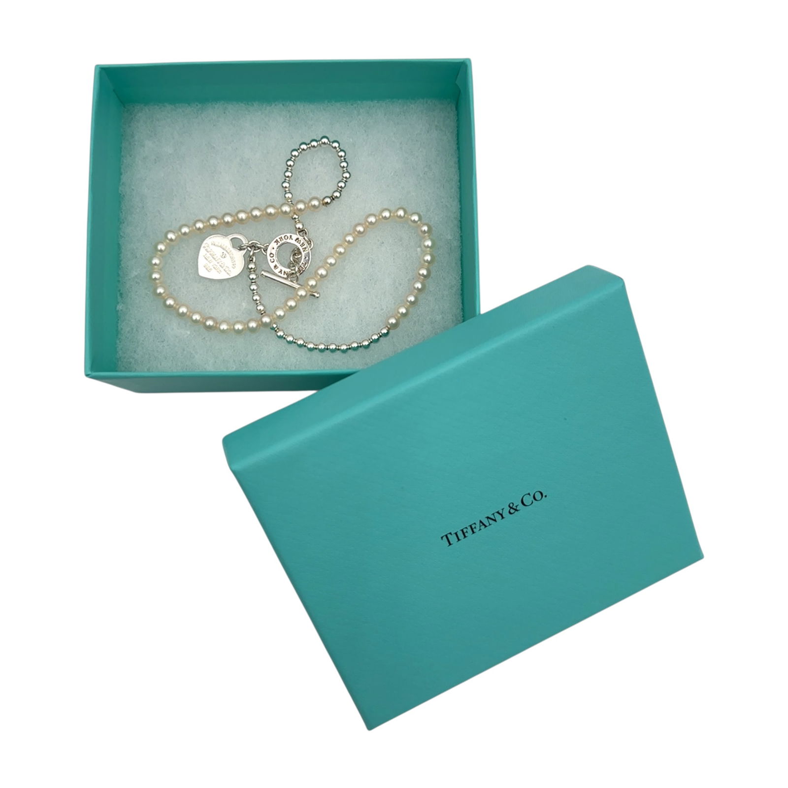 Tiffany & Co. Return To Tiffany Wrap Bead Bracelet with Pearl and Diamond (1 of 5)