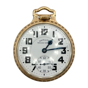 Hamilton Railway Special 992B 21 Jewels 10K Gold Filled