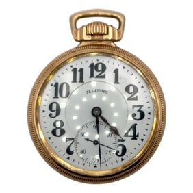 Illinois Bunn Special 21 Jewels 10K Filled Gold Pocket Watch