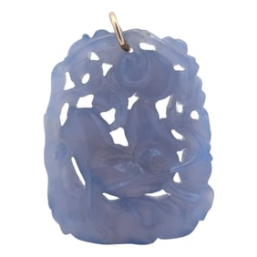 Lavender Jade Carving Pendant