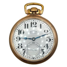 Dueber Hampden Canton Ohio Special Railway 23 Jewels Pocket Watch in 10K Gold Filled