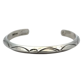 Native American Sterling Silver Cuff Bracelet