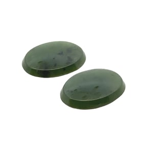 Lot of Two Nephrite Jade Gemstones