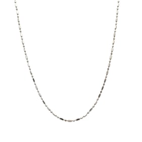14K White Gold Ball Chain Necklace
