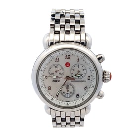 Michele CSX36 Round Watch Stainlees Steel Chronograph