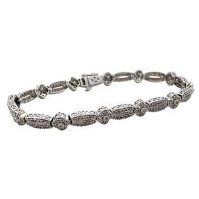 Diamond Tennis Bracelet in 14K White Gold