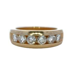1.44CTW Diamond Mens' Wedding Band, 14K Gold