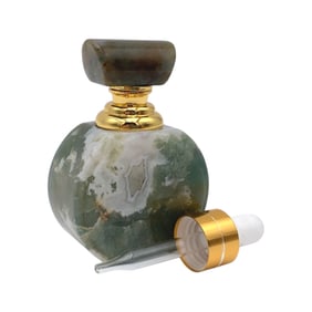 Estate Carved Agate Perfume Bottle