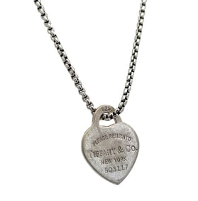 Estate Tiffany & Co. Return to Tiffany Pendant and Chain
