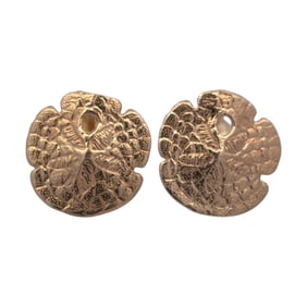 14K Yellow Gold Stud Earrings
