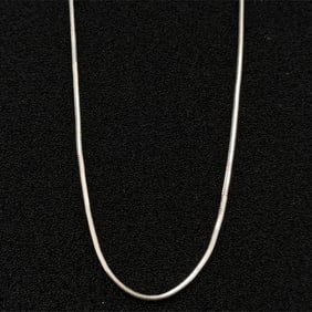 14K White Gold 20 Inch Snake Chain
