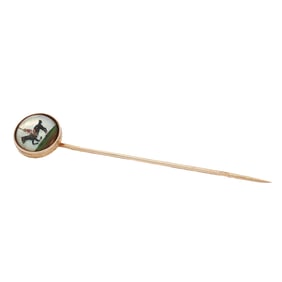 14K Gold Equestrian Stick Pin