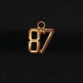 Gold Tone 87 Charm