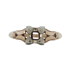 14K Two Tone Gold Ring Mounting