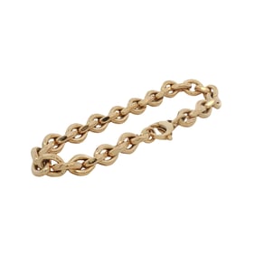 14K Yellow Gold Chunky Link Chain Bracelet