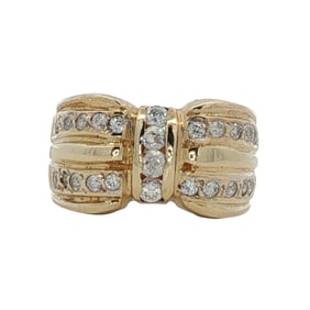 Diamond Band Ring in 14K Yellow Gold