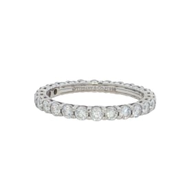 Tiffany & Co. Embrace Diamond and Platinum Eternity Band Ring
