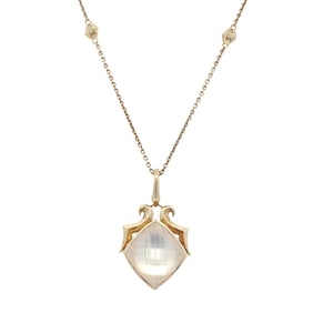 Stephen Webster Quartz with Mother of Pearl Pendant with necklace in Sterling Silver