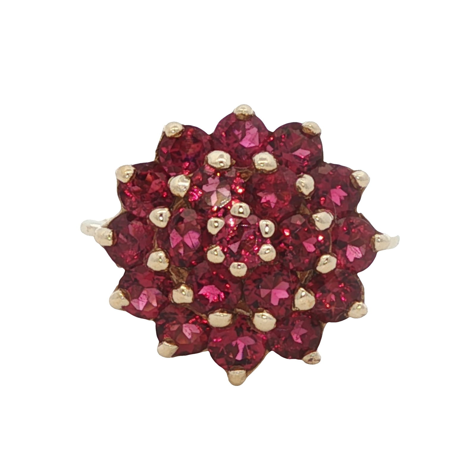 Ruby Cluster Ring in 14K Yellow Gold (1 of 5)