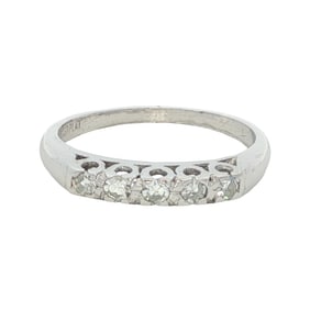 Diamond Band Ring in Platinum