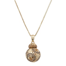 Star Wars "BB-8" Pendant with Chain in 14K Yellow Gold