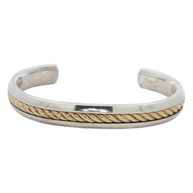 David Yurman Cable Cuff Bracelet in 925 Sterling Silver