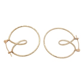 10K Yellow Gold Hoop Earrings