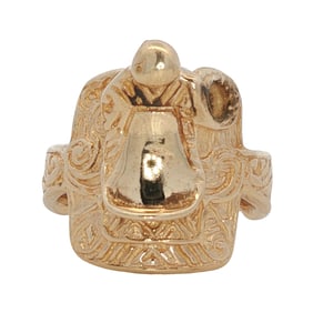 Saddle Ring in 10K Yellow Gold