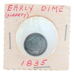 1835 Capped Bust Dime 10c