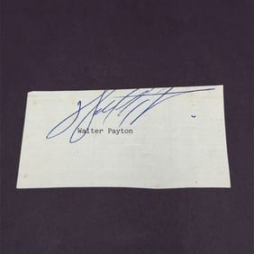 WALTER PAYTON AUTOGRAPH PSA Autheticated