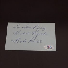 BABE PARILLI AUTOGRAPH PSA Authenticated