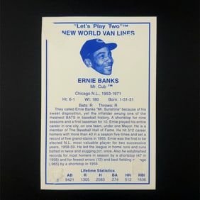 Ernie Banks Chicago Cubs Autographed Photo