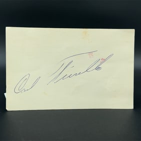 Carl Furillo Autographed Postcard