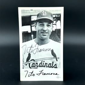 Tito Francona Autographed Photo