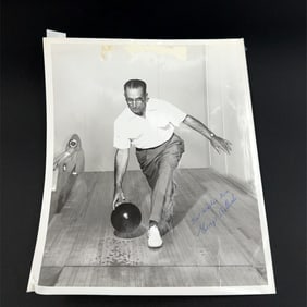 George Billick Bowling Autographed Photo Print