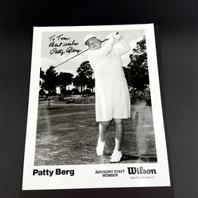 Patty Berg Gold Autographed Photo