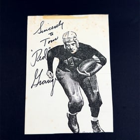 Red Grange Football Autographed Photo