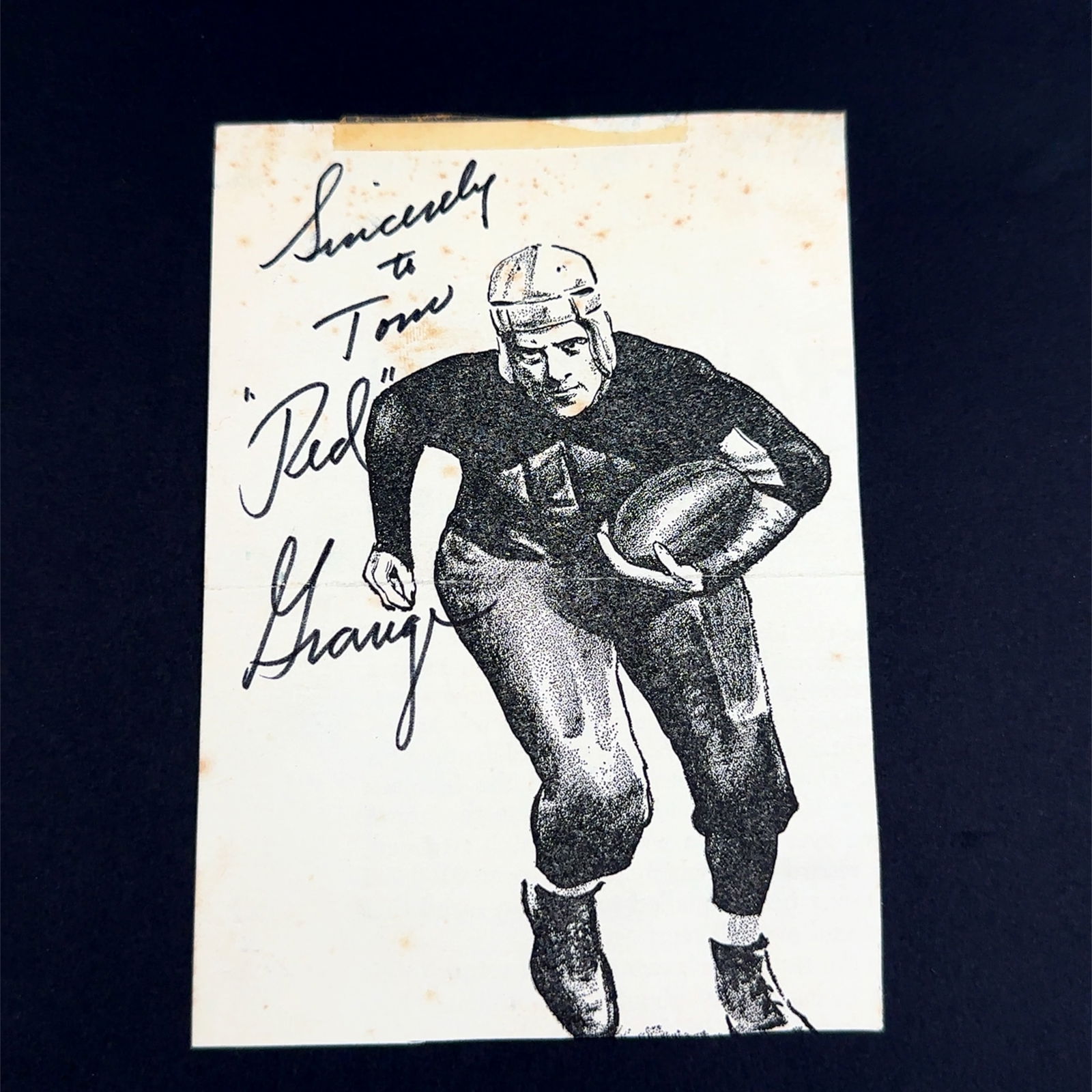 Red Grange Football Autographed Photo (1 of 1)