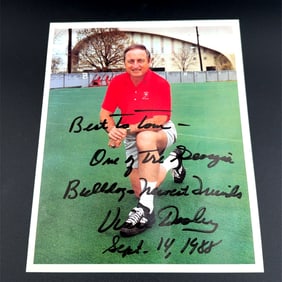 Vince Dooley Georgia Bulldogs Signed Photo