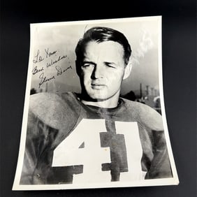 Glenn Davis Army Football Autographed Photo