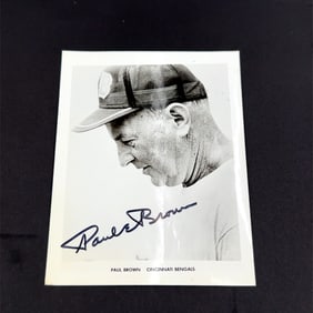 Paul Brown Cincinnati Bengals Autographed Photo