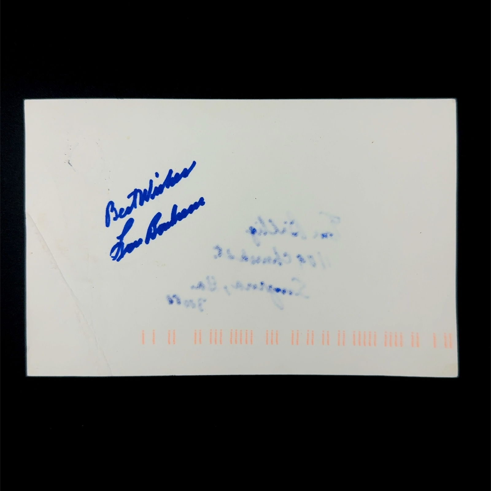 LOT OF TWO Lou Boudreau Autographed Postcard (1 of 4)