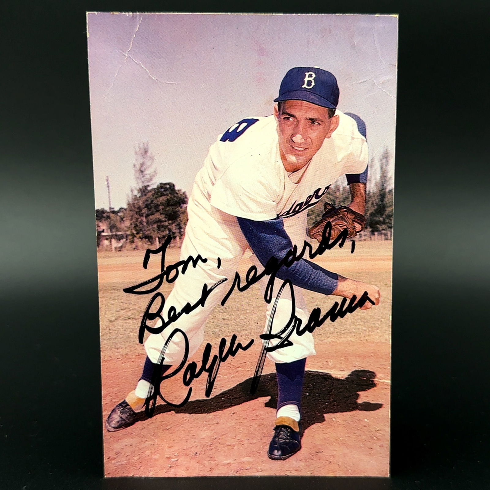 Ralph Branca Brooklyn Dodgers Autographed Photo (1 of 1)