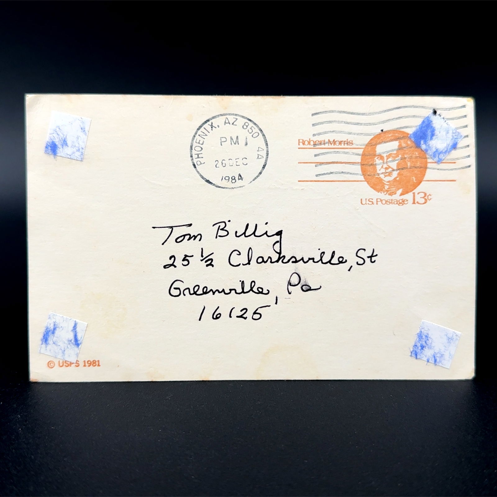 Jocko Conlan Autographed Postcard (1 of 2)