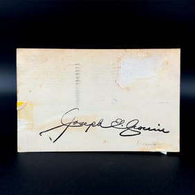 Joe Cronin Autographed Postcard