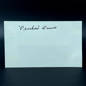 Peaches Davis Autographed Postcard