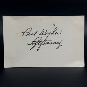 Lefty Gomez Autographed Postcard