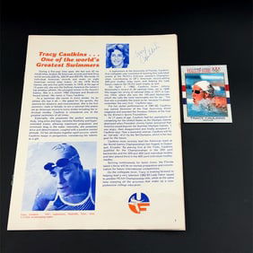 Tracy Caulkins Autographed Magazine