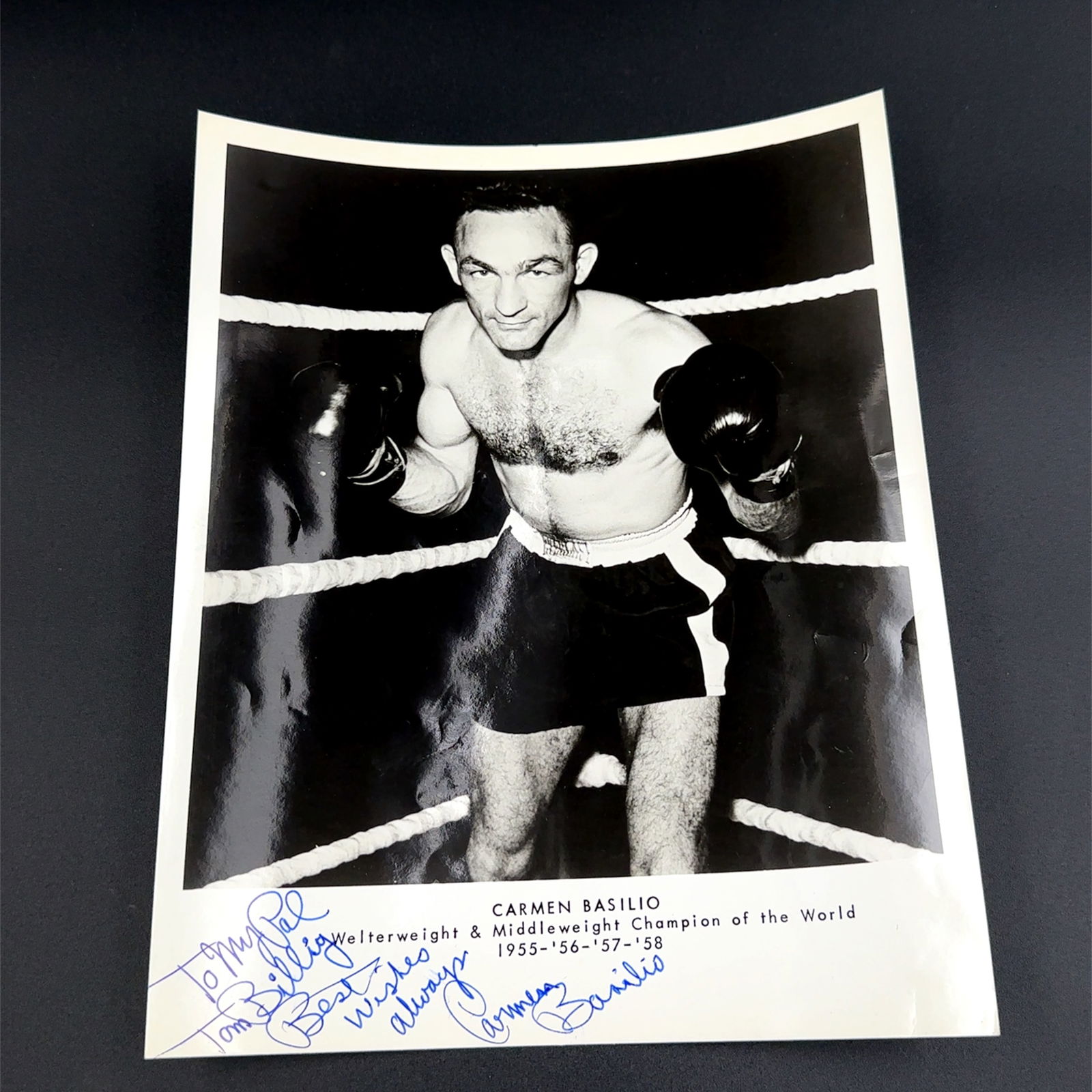 Carmen Basilio Autographed Photo Print (1 of 2)