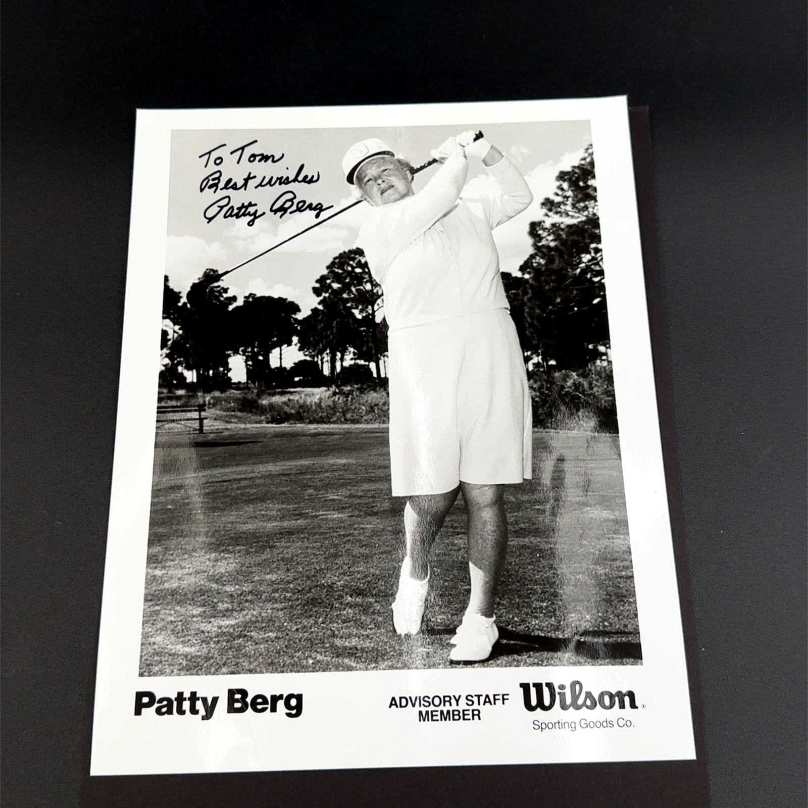 Patty Berg Gold Autographed Photo (1 of 1)
